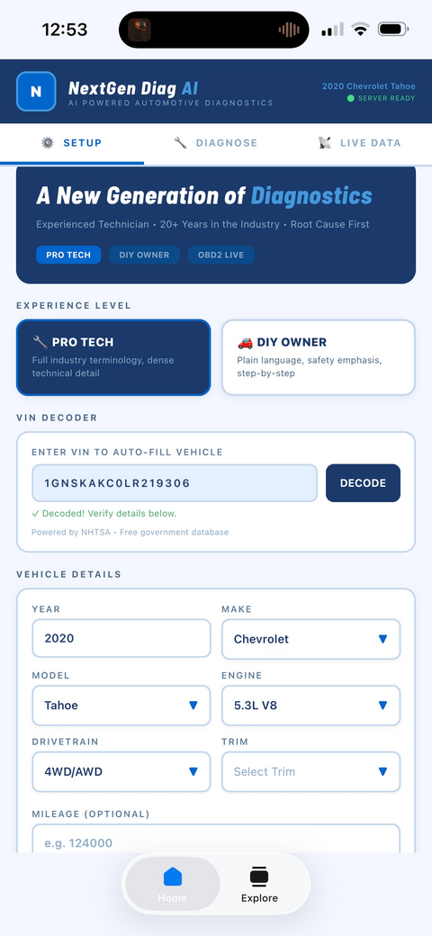 Pro Tech and DIY Owner modes