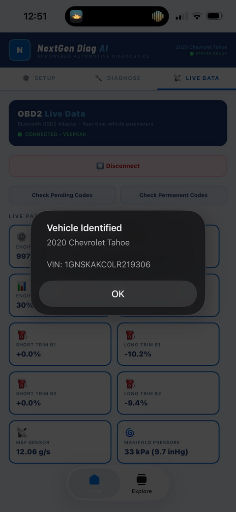Automatic VIN decode